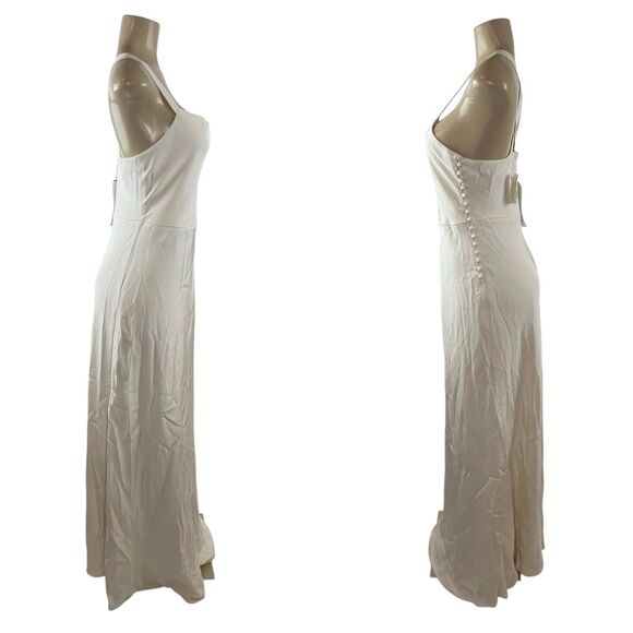 J Crew Robin Silk Tricotine Dress Size 14 Ivory Wedding Gown NWT - Picture 10 of 14